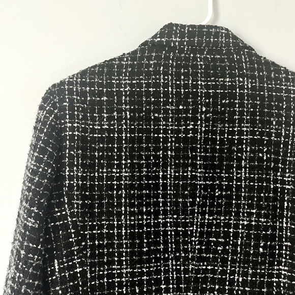 Coldcreek Water vintage black & white tweed front buttons jacket blazer - Picture 17 of 17
